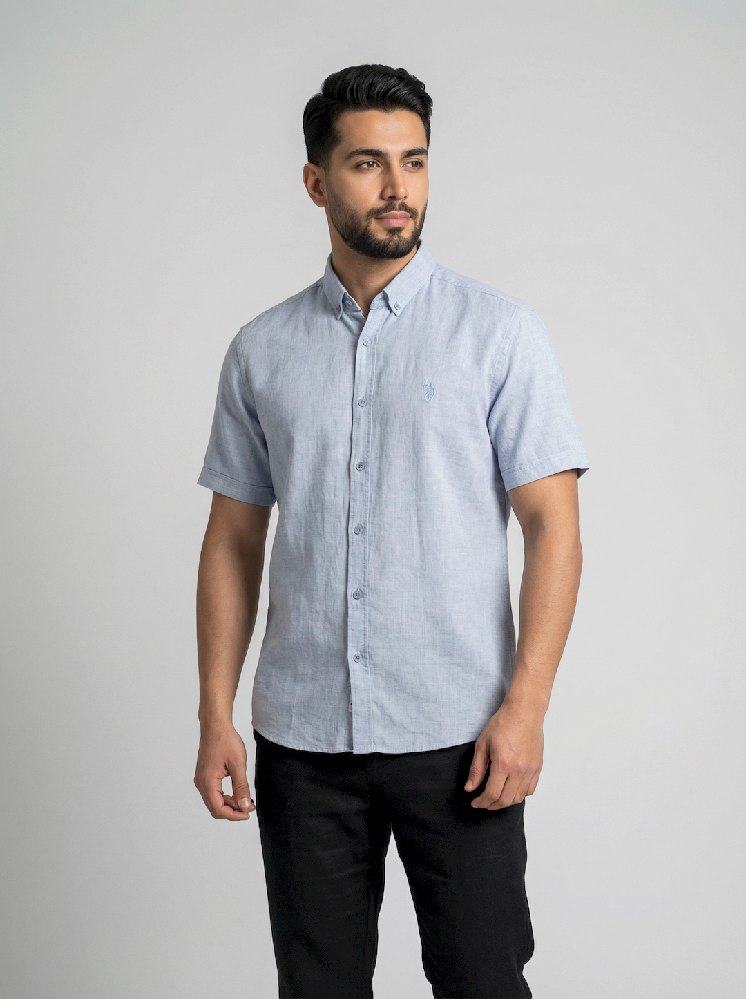 پیراهن لینن مردانه 3725